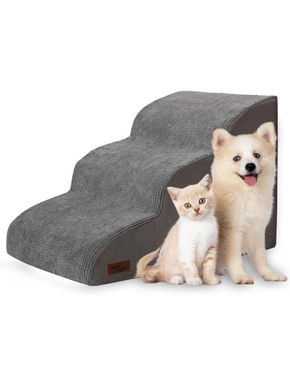 3-Step Pet Stairs for Small Dogs & Cats | Easy Access Ramp for Bed & Couch